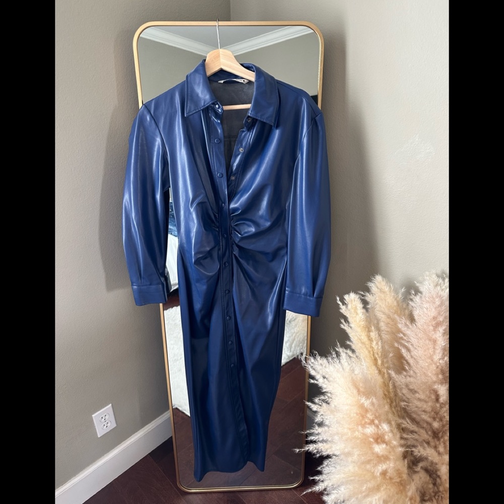 Zara Faux Leather Dress
